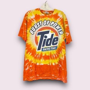 🍊 Vintage Tie Dye Tide Racing Tee T-Shirt